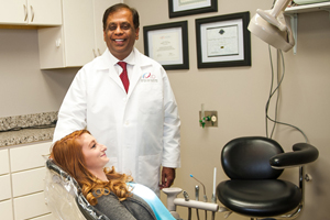 Dentist doctor checking the patient